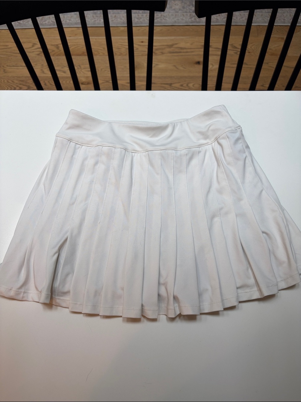 Tuckernuck White Pleated Skater Skirt